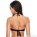 SHEKINI Women's Tie Side Underwire Bikini Top Swimsuit Manhattan Black B07M5X99TT